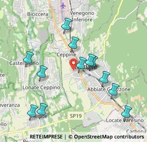 Mappa Via Giacomo Bianchi, 21049 Tradate VA, Italia (1.89692)