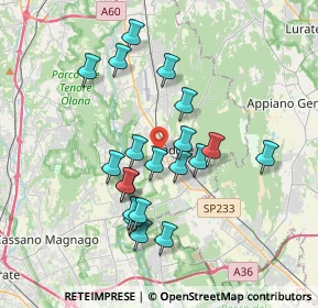 Mappa Via Giacomo Bianchi, 21049 Tradate VA, Italia (3.2755)
