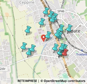 Mappa Via Giacomo Bianchi, 21049 Tradate VA, Italia (0.427)