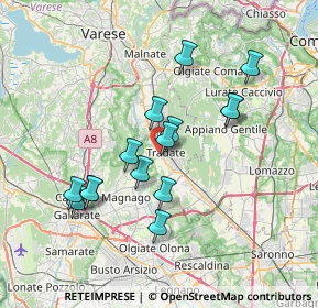 Mappa Via Giacomo Bianchi, 21049 Tradate VA, Italia (6.47333)