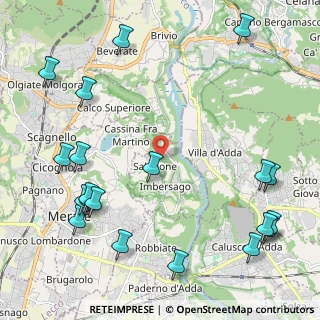 Mappa Via dei Caduti, 23898 Imbersago LC, Italia (2.9015)