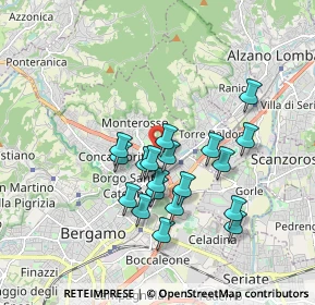 Mappa Via Legnano, 24124 Bergamo BG, Italia (1.53526)