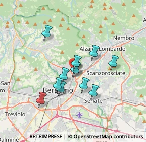 Mappa Via Legnano, 24124 Bergamo BG, Italia (2.6275)