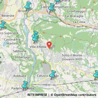Mappa Via Alfredo Biffi, 24030 Villa d'Adda BG, Italia (3.62455)