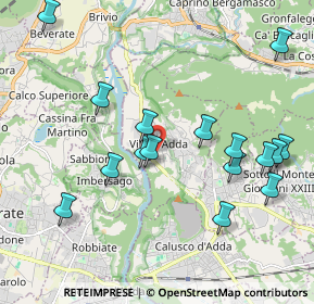 Mappa Via Casenuove, 24030 Villa d'Adda BG, Italia (2.1425)