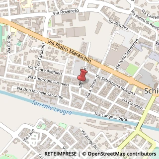 Mappa Via Tessitori, 15, 36015 Schio, Vicenza (Veneto)