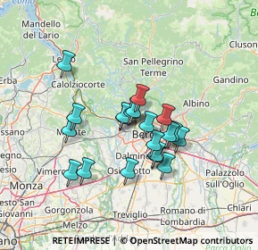 Mappa Via per Briolo, 24036 Ponte San Pietro BG, Italia (10.4495)