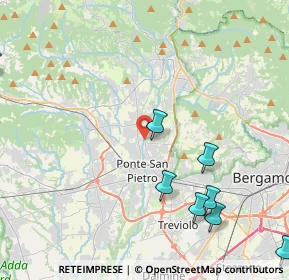 Mappa Via per Briolo, 24036 Ponte San Pietro BG, Italia (6.31636)