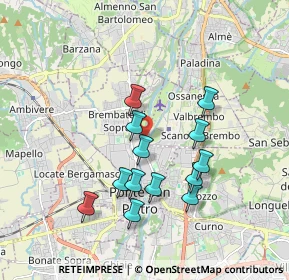 Mappa Via per Briolo, 24036 Ponte San Pietro BG, Italia (1.62692)