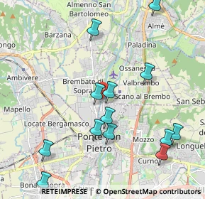 Mappa Via per Briolo, 24036 Ponte San Pietro BG, Italia (2.27)