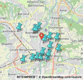 Mappa Via per Briolo, 24036 Ponte San Pietro BG, Italia (1.57938)