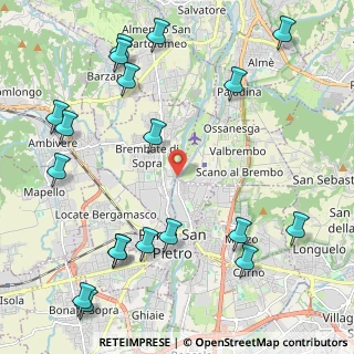 Mappa Via per Briolo, 24030 Valbrembo BG, Italia (2.82526)