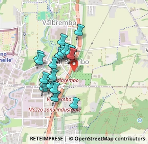 Mappa SP della, 24030 Valbrembo BG, Italia (0.358)