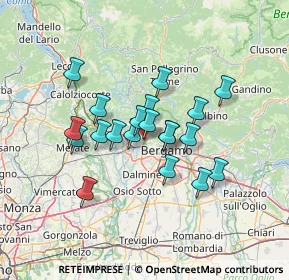 Mappa SP della, 24030 Valbrembo BG, Italia (10.567)