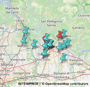 Mappa SP della, 24030 Valbrembo BG, Italia (9.87)