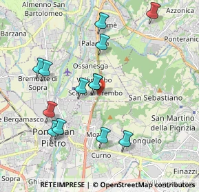 Mappa SP della, 24030 Valbrembo BG, Italia (1.95154)