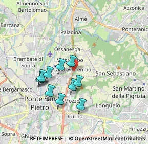 Mappa SP della, 24030 Valbrembo BG, Italia (1.56455)