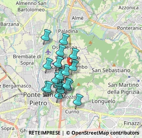 Mappa SP della, 24030 Valbrembo BG, Italia (1.338)