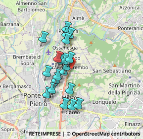 Mappa SP della, 24030 Valbrembo BG, Italia (1.435)