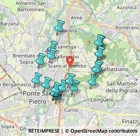 Mappa SP della, 24030 Valbrembo BG, Italia (1.691)