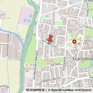 Mappa Via Fratelli Cervi, 15, 24020 Scanzorosciate, Bergamo (Lombardia)