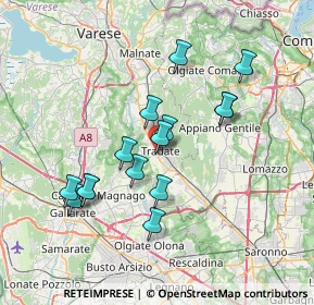 Mappa Via Passerini, 21049 Tradate VA, Italia (6.49933)