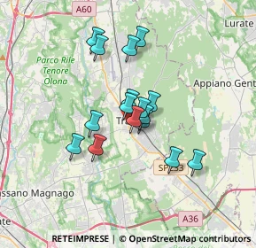 Mappa Via Passerini, 21049 Tradate VA, Italia (2.5175)