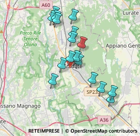 Mappa Via Passerini, 21049 Tradate VA, Italia (3.38765)