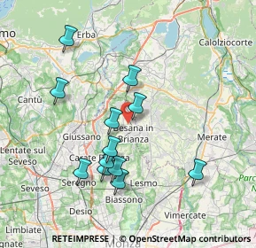 Mappa Corso Milano, 20837 Veduggio Con Colzano MB, Italia (7.06917)
