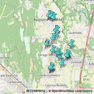 Mappa Via G. B. Pirelli, 22070 Lurago Marinone CO, Italia (1.771)