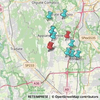 Mappa Via G. B. Pirelli, 22070 Lurago Marinone CO, Italia (2.96583)
