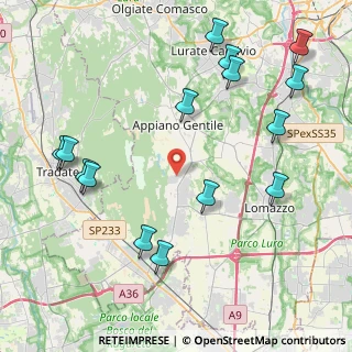 Mappa Via G. B. Pirelli, 22070 Lurago Marinone CO, Italia (5.02467)