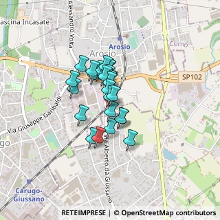 Mappa Via Milano, 22060 Arosio CO, Italia (0.26296)