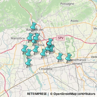 Mappa Via Bassano, 36028 Rossano Veneto VI, Italia (5.91429)