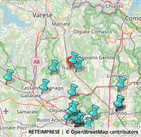 Mappa Via Crocefisso, 21049 Tradate VA, Italia (10.6905)