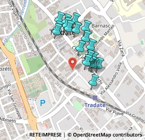 Mappa Via Crocefisso, 21049 Tradate VA, Italia (0.1835)