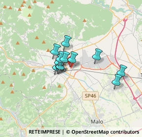 Mappa Via dei Nani, 36015 Schio VI, Italia (2.20417)
