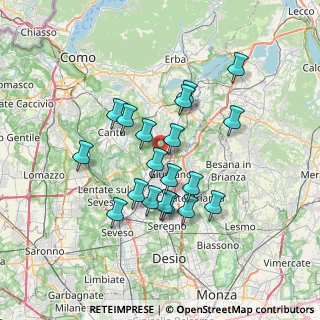 Mappa Via Monsignore Galbiati, 22060 Carugo CO, Italia (6.05211)