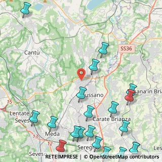 Mappa Via Monsignore Galbiati, 22060 Carugo CO, Italia (6.4975)