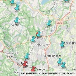 Mappa Via Mons Galbiati, 22060 Carugo CO, Italia (6.39)