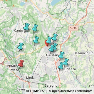 Mappa Via Monsignore Galbiati, 22060 Carugo CO, Italia (3.43154)