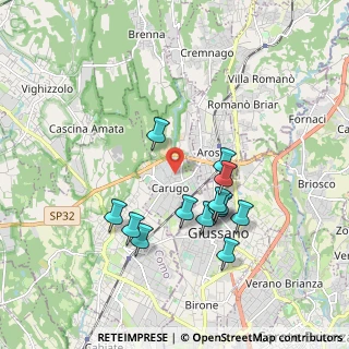 Mappa Via Monsignore Galbiati, 22060 Carugo CO, Italia (1.69615)