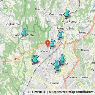 Mappa Via Monsignore Galbiati, 22060 Carugo CO, Italia (2.02667)