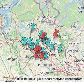 Mappa Via Sally Mayer, 21049 Tradate VA, Italia (9.6555)