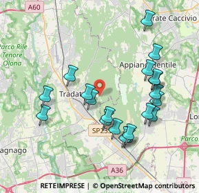 Mappa Via ai Ronchi, 21049 Tradate VA, Italia (3.84)