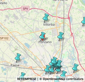 Mappa Treviso, 31050 Ponzano Veneto TV, Italia (6.228)