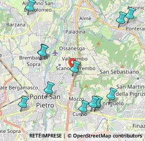 Mappa VALBREMBO via Matteotti parco, 24030 Valbrembo BG, Italia (2.53417)