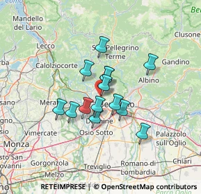 Mappa VALBREMBO via Matteotti parco, 24030 Valbrembo BG, Italia (9.30643)