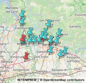 Mappa VALBREMBO via Matteotti parco, 24030 Valbrembo BG, Italia (10.783)