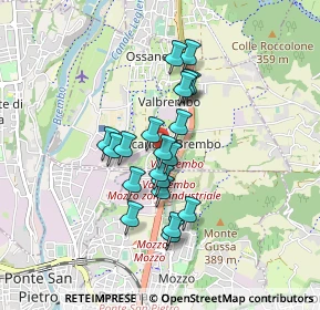 Mappa VALBREMBO via Matteotti parco, 24030 Valbrembo BG, Italia (0.66)